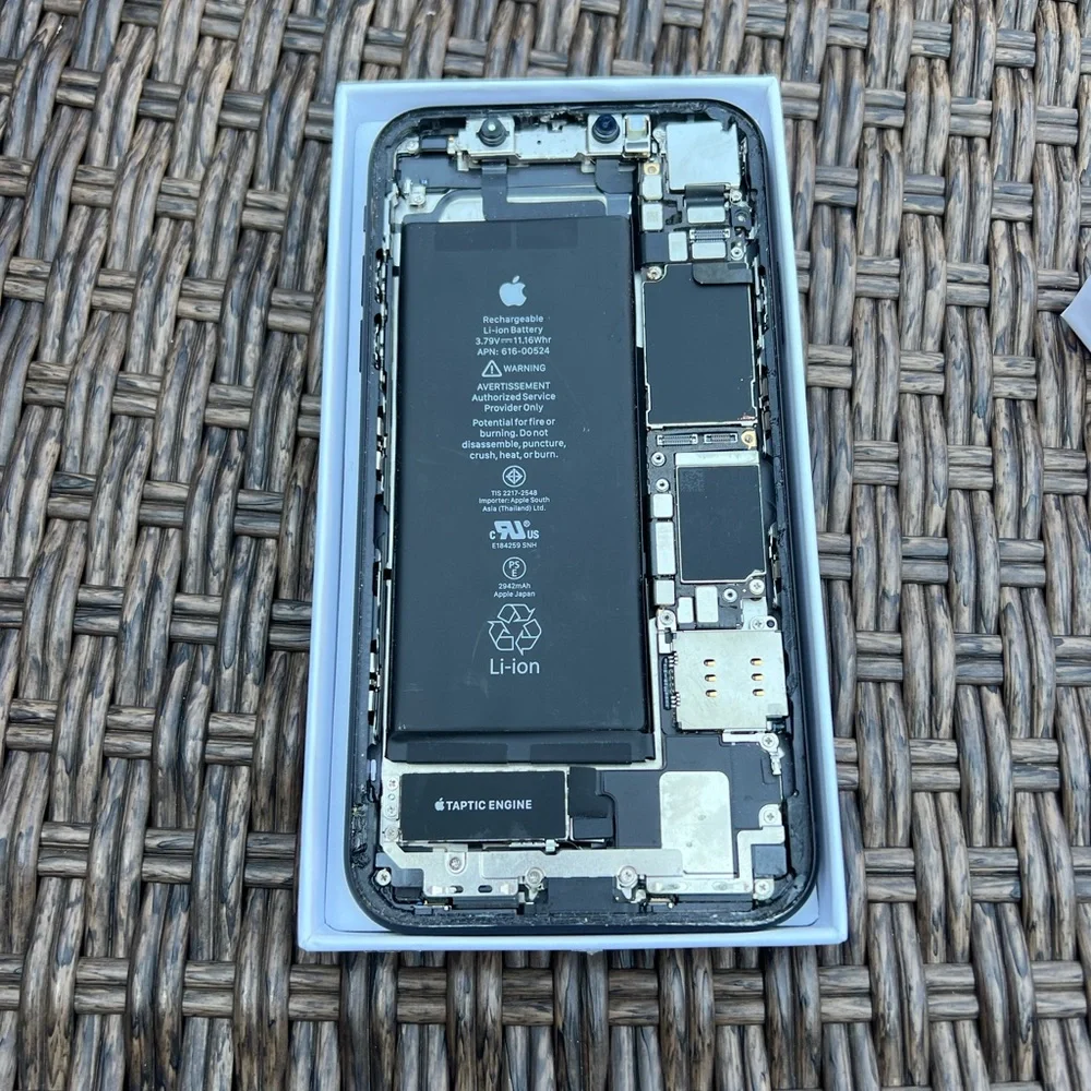 Genuine Apple iPhone XR Black Battery Camera Housing Replacement Small Parts